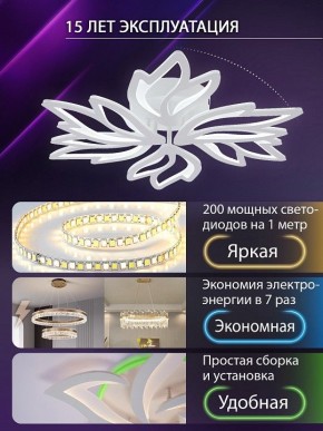 Потолочная люстра Natali Kovaltseva RIF LED LAMPS 81118/5C в Первоуральске - pervouralsk.ok-mebel.com | фото 5