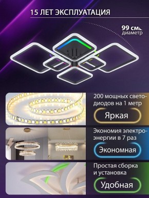 Потолочная люстра Natali Kovaltseva SPEKTR LED LAMPS 81442 в Первоуральске - pervouralsk.ok-mebel.com | фото 5