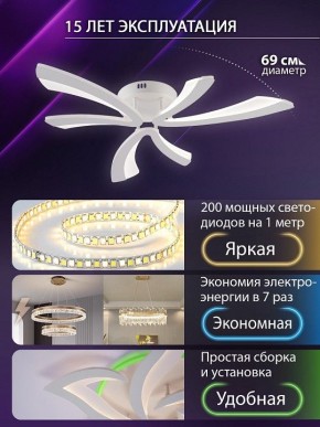 Потолочная люстра Natali Kovaltseva VIO LED LAMPS 81453 в Первоуральске - pervouralsk.ok-mebel.com | фото 5