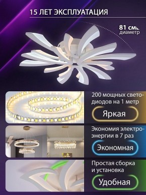 Потолочная люстра Natali Kovaltseva VIO LED LAMPS 81454 в Первоуральске - pervouralsk.ok-mebel.com | фото 5