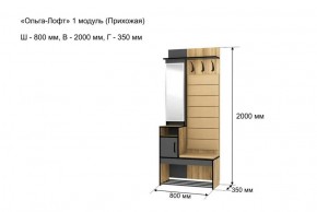 Прихожая "Ольга-Лофт 1" в Первоуральске - pervouralsk.ok-mebel.com | фото 4