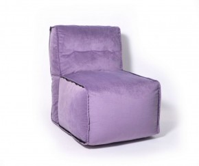 Прямое модульное бескаркасное кресло Комфорт (Фиолет велюр) в Первоуральске - pervouralsk.ok-mebel.com | фото