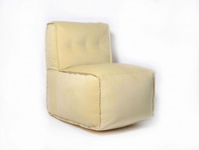 Прямое модульное бескаркасное кресло Комфорт (Желтый велюр) в Первоуральске - pervouralsk.ok-mebel.com | фото
