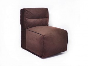 Прямое модульное бескаркасное кресло Комфорт (Шоколад велюр) в Первоуральске - pervouralsk.ok-mebel.com | фото