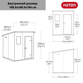 Сарай Манор Пентхаус 6x6 (MANOR PENT 6x6) в Первоуральске - pervouralsk.ok-mebel.com | фото 3