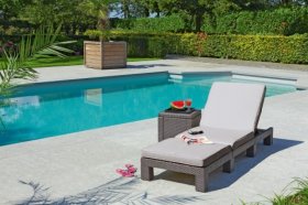 Шезлонг Дейтона (Daytona Delux) капучино - песок в Первоуральске - pervouralsk.ok-mebel.com | фото 4