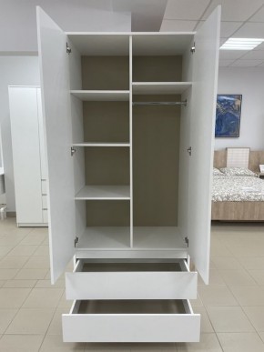Шкаф 2-ств. с 2 ящиками "Бьянко" в Первоуральске - pervouralsk.ok-mebel.com | фото 2