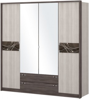 Шкаф 4-х дверный с зеркалом Шк69.2 МС Николь в Первоуральске - pervouralsk.ok-mebel.com | фото