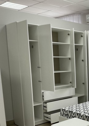 Шкаф 4-ств. с 3 ящиками "Бьянко" в Первоуральске - pervouralsk.ok-mebel.com | фото 2