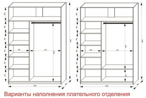 Шкаф-купе 1600 серии SOFT D6+D4+B2+PL2 (2 ящика+1штанга+1 полка) профиль «Капучино» в Первоуральске - pervouralsk.ok-mebel.com | фото 8