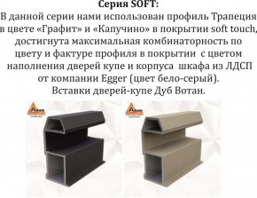 Шкаф-купе 1800 серии SOFT D1+D3+B2+PL1 (2 ящика+1штанга) профиль «Графит» в Первоуральске - pervouralsk.ok-mebel.com | фото 11