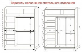 Шкаф-купе 1800 серии SOFT D1+D3+B2+PL1 (2 ящика+1штанга) профиль «Графит» в Первоуральске - pervouralsk.ok-mebel.com | фото 7