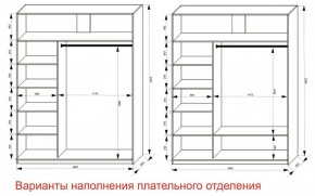 Шкаф-купе 1800 серии SOFT D6+D6+B2+PL3 (2 ящика+2штанги) профиль «Капучино» в Первоуральске - pervouralsk.ok-mebel.com | фото 7