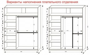 Шкаф-купе 1800 серии SOFT D8+D2+B2+PL4 (2 ящика+F обр.штанга) профиль «Графит» в Первоуральске - pervouralsk.ok-mebel.com | фото 8