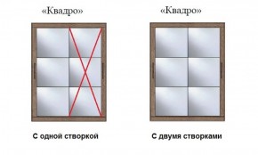 Шкаф-купе №19 Серия 3 Квадро (1500) Ясень анкор светлый в Первоуральске - pervouralsk.ok-mebel.com | фото 3