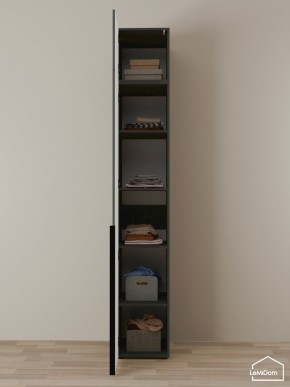 Шкаф с антресолью Linnea MHR-1A-2 2450х400х510 (Графит-М 11.1.25) в Первоуральске - pervouralsk.ok-mebel.com | фото 4