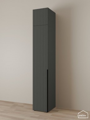 Шкаф с антресолью Linnea MHR-1A-4 2450х400х510 (Графит-М 11.1.25) в Первоуральске - pervouralsk.ok-mebel.com | фото