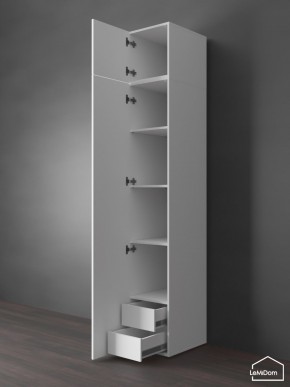Шкаф с антресолью Linnea MHR-1POA-4 2450х400х510 (Белый-М 11.1.2) в Первоуральске - pervouralsk.ok-mebel.com | фото 5