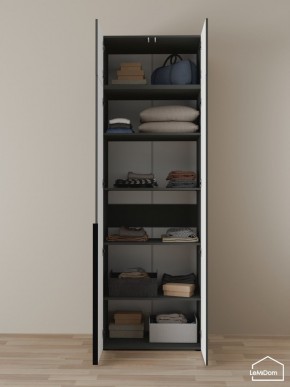 Шкаф с антресолью Linnea MHR-2A-2 2450х800х510 (Графит-М 11.1.25) в Первоуральске - pervouralsk.ok-mebel.com | фото 4