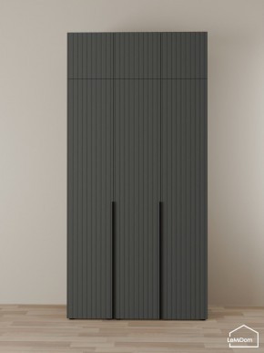 Шкаф с антресолью Linnea MHR-3A-2 2450х1200х510 (Графит-М 11.1.25) в Первоуральске - pervouralsk.ok-mebel.com | фото