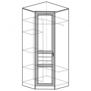 Шкаф угловой 50 Лира Нортон светлый (угол 854х854) в Первоуральске - pervouralsk.ok-mebel.com | фото 2