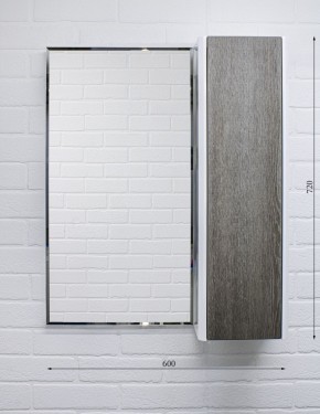 Шкаф-зеркало Uno 60 Дуб серый левый/правый Домино (DU1503HZ) в Первоуральске - pervouralsk.ok-mebel.com | фото 7