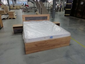 МСП-1 Кровать двойная универсальная 1600 с основанием (Дуб золотой/Камень темный) в Первоуральске - pervouralsk.ok-mebel.com | фото 8