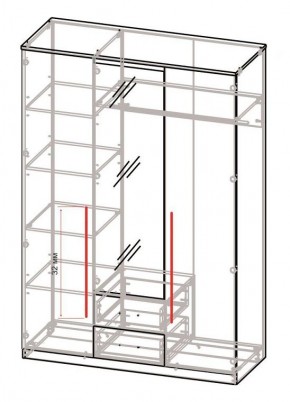 Спальный гарнитур Роксана (модульный) ЯШС в Первоуральске - pervouralsk.ok-mebel.com | фото 5