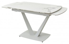 Стол ALATRI 120 GLOSS STATUARIO WHITE SOLID CERAMIC / WHITE, ®DISAUR в Первоуральске - pervouralsk.ok-mebel.com | фото 8