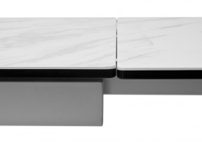 Стол BELLUNO 160 MARBLES KL-99 Белый мрамор матовый, итальянская керамика/ белый каркас, ®DISAUR в Первоуральске - pervouralsk.ok-mebel.com | фото 7