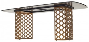 Стол CHIAVARI 220 KL-188 Контрастный мрамор матовый, итальянская керамика / Шампань, ®DISAUR в Первоуральске - pervouralsk.ok-mebel.com | фото 5