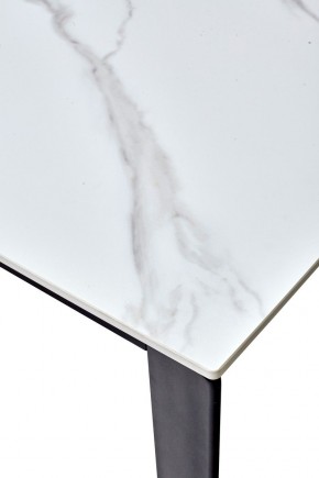 Стол CORNER 120 MATT WHITE MARBLE SOLID CERAMIC / BLACK, ®DISAUR в Первоуральске - pervouralsk.ok-mebel.com | фото 3