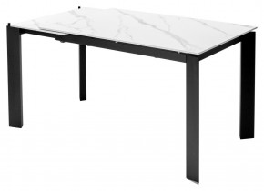 Стол CORNER 120 MATT WHITE MARBLE SOLID CERAMIC / BLACK, ®DISAUR в Первоуральске - pervouralsk.ok-mebel.com | фото 4