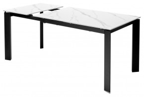 Стол CORNER 120 MATT WHITE MARBLE SOLID CERAMIC / BLACK, ®DISAUR в Первоуральске - pervouralsk.ok-mebel.com | фото 5
