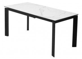 Стол CORNER 120 MATTE STATUARIO Белый мрамор матовый керамика, стекло/ черный каркас, ®DISAUR в Первоуральске - pervouralsk.ok-mebel.com | фото 6