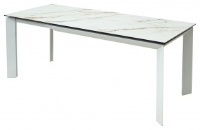 Стол CREMONA 160 KL-188 Контрастный мрамор / белый каркас, ®DISAUR в Первоуральске - pervouralsk.ok-mebel.com | фото 3