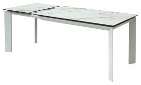 Стол CREMONA 160 KL-188 Контрастный мрамор / белый каркас, ®DISAUR в Первоуральске - pervouralsk.ok-mebel.com | фото 6