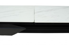 Стол CREMONA 160 KL-99 Белый мрамор матовый, итальянская керамика / черный каркас, ®DISAUR в Первоуральске - pervouralsk.ok-mebel.com | фото 4