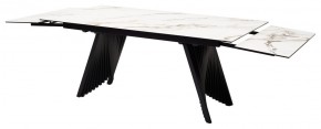 Стол IVAR 180 MARBLES KL-188 Контрастный мрамор, итальянская керамика, ®DISAUR в Первоуральске - pervouralsk.ok-mebel.com | фото 9