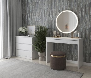 Стол косметический Энкель 100 белый в Первоуральске - pervouralsk.ok-mebel.com | фото 4