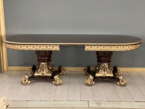 Стол овальный раскладной Изабелла (шпон) 2000(2400)*1100 в Первоуральске - pervouralsk.ok-mebel.com | фото