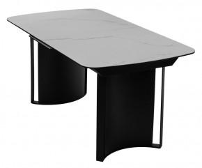 Стол RASMUS 160 TL-45 Белый мрамор, испанская керамика / черный каркас, ®DISAUR в Первоуральске - pervouralsk.ok-mebel.com | фото 3