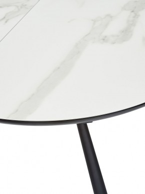 Стол VOLAND BIANCO TL-45 испанская керамика/ BLACK "белый мрамор" М-City в Первоуральске - pervouralsk.ok-mebel.com | фото 2