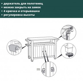 Столик для барбекю 207 Л (Unity XL 207L) в Первоуральске - pervouralsk.ok-mebel.com | фото 8