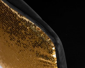 Стул барный DOBRIN DARCY GOLD SHINY, черный велюр с золотыми пайетками в Первоуральске - pervouralsk.ok-mebel.com | фото 8