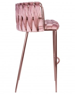 Стул барный DOBRIN EMMA ROSE GOLD, розовый велюр (VF-10) в Первоуральске - pervouralsk.ok-mebel.com | фото 3