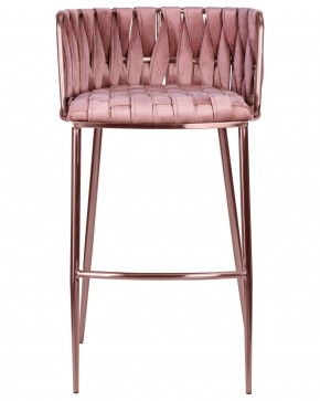 Стул барный DOBRIN EMMA ROSE GOLD, розовый велюр (VF-10) в Первоуральске - pervouralsk.ok-mebel.com | фото 6