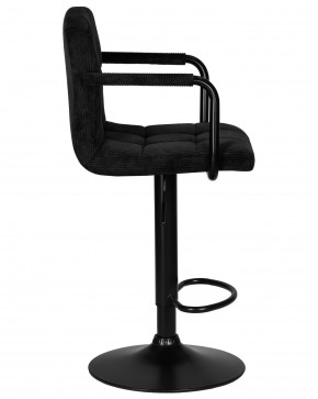 Стул барный DOBRIN KRUGER ARM BLACK, черный вельвет (LAR-E2041-52) в Первоуральске - pervouralsk.ok-mebel.com | фото 3