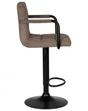 Стул барный DOBRIN KRUGER ARM BLACK, какао вельвет (LAR-E2041-05) в Первоуральске - pervouralsk.ok-mebel.com | фото 3