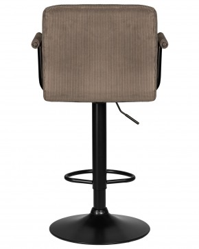 Стул барный DOBRIN KRUGER ARM BLACK, какао вельвет (LAR-E2041-05) в Первоуральске - pervouralsk.ok-mebel.com | фото 5